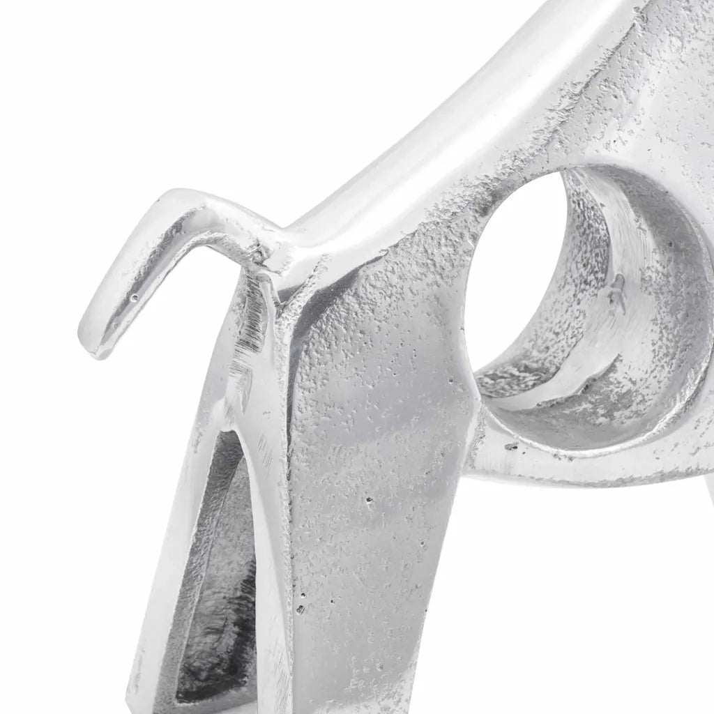 Scultura di toro Argento 22 x 9,5 x 34 cm Alluminio CFW8305930