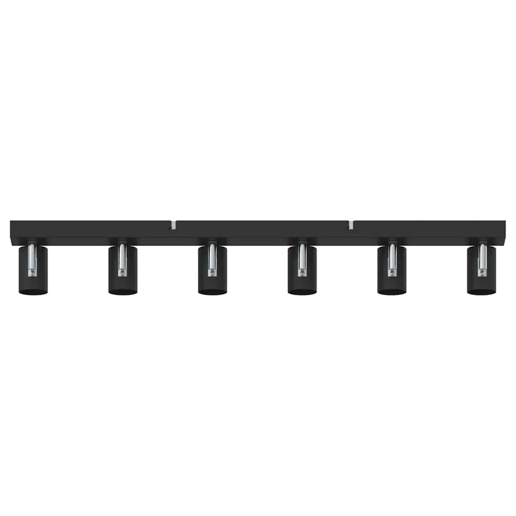 Faretto da soffitto moderno orientabile per interni 73 x 6,5 x 11,5 cm metallo nero 02_0058297