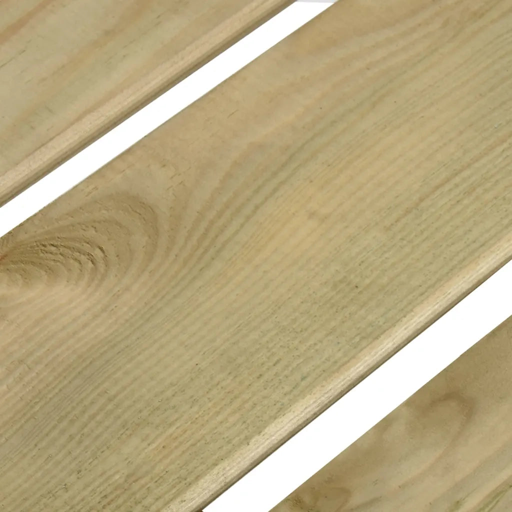 Panca da Giardino 121 cm in Legno di Pino Impregnato