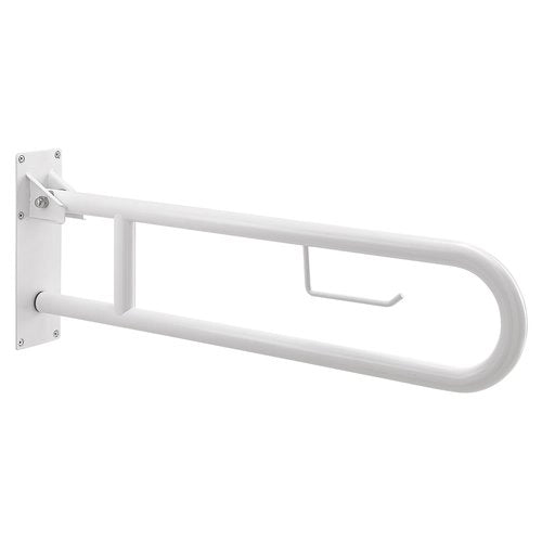 Barra ribaltabile bagno gedy 565702 snug per sostegno con portarotolo