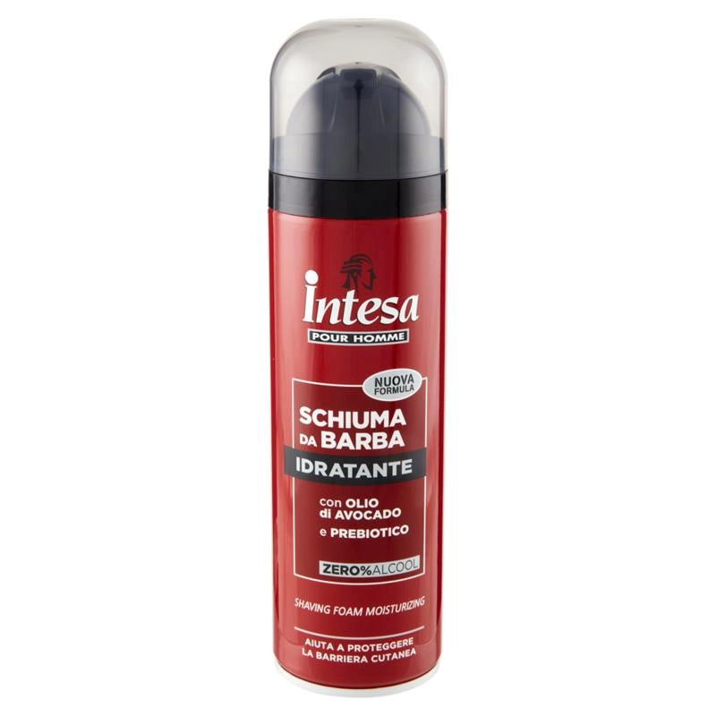 INTESA SCHIUMA DA BARBA IDRATANTE 300ML CON OLIO DI AVOCADO E PREBIOTICO