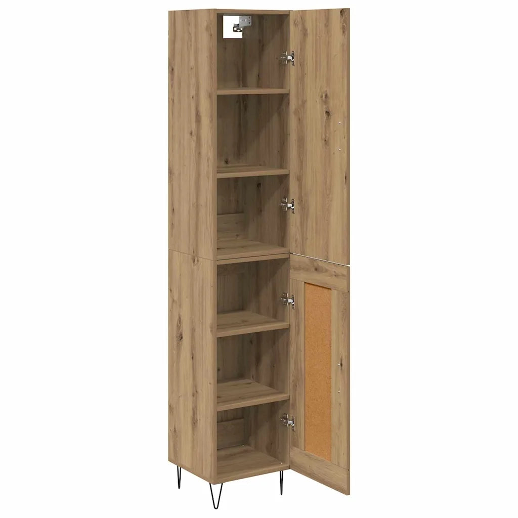 Credenza Rovere artigianale 34,5 x 34 x 90 cm Legno multistrato