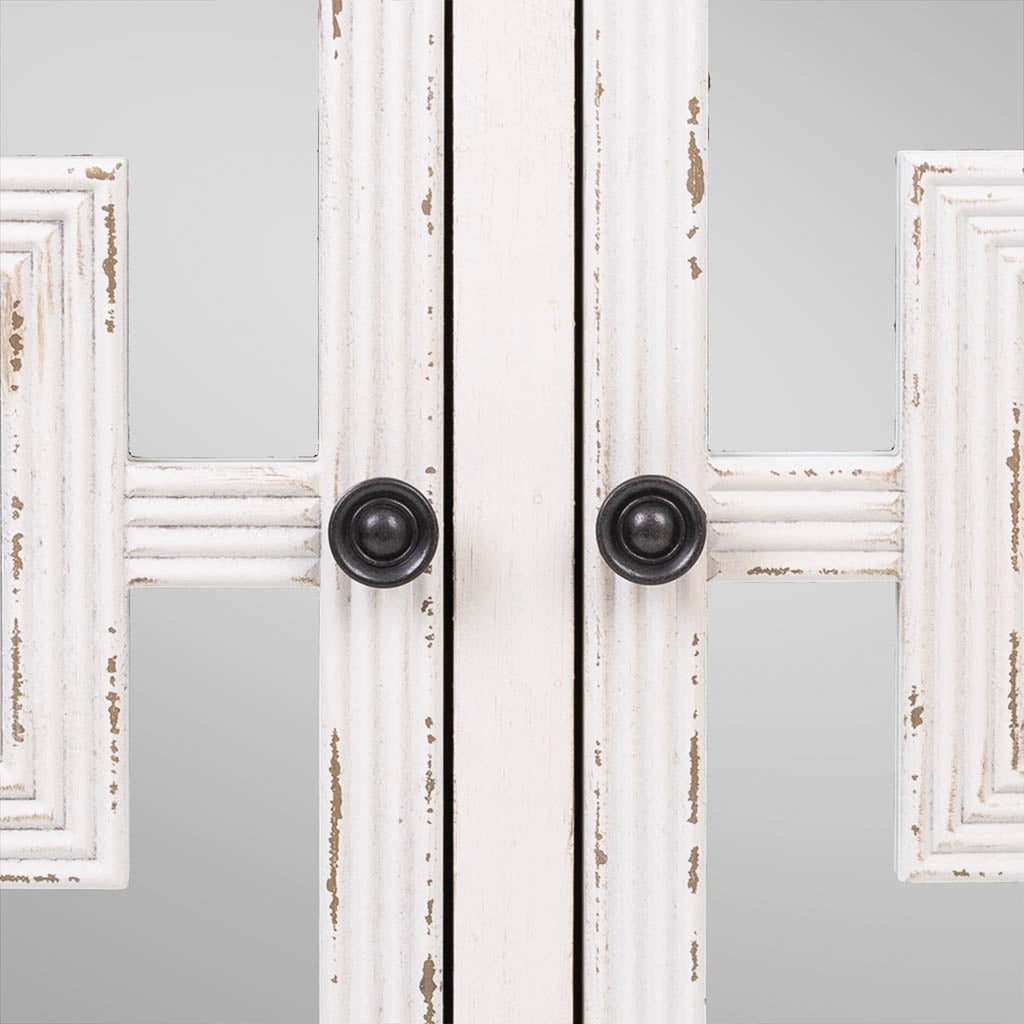 Mobile da ingresso in legno bianco 83x36x56,5h