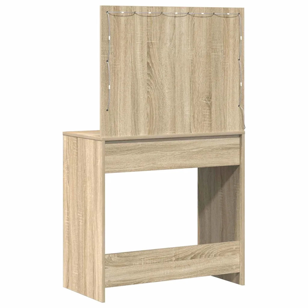 Tavolo da Trucco con cassetto Rovere Sonoma 78,5 x 41 x 135 cm 865030