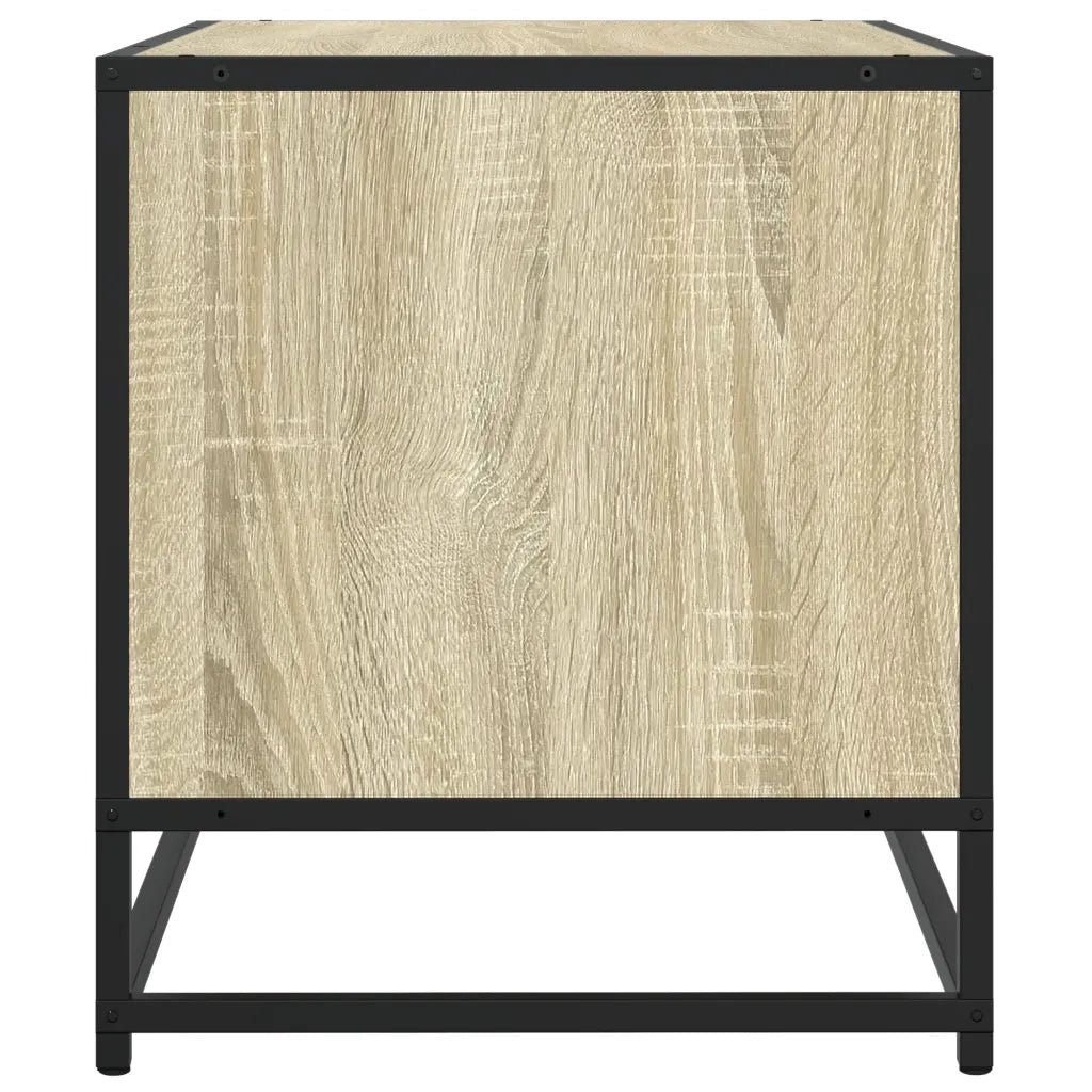 Mobile TV Rovere Sonoma 120,5x40x46cm Legno Multistrato Metallo 848890