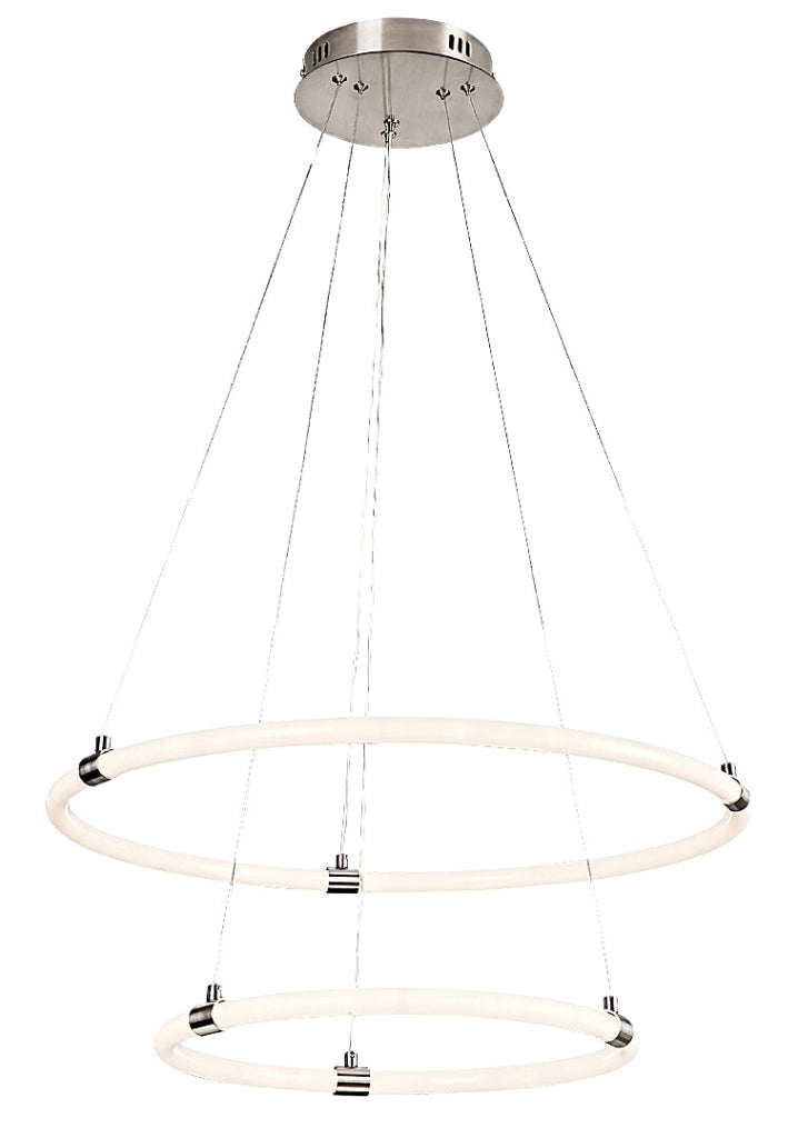 Lampadario LED telecomando dimmerabile 55W cromo Irelia Rabalux