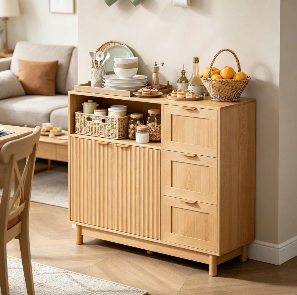 Credenza da cucina 90x35x80 cm effetto legno