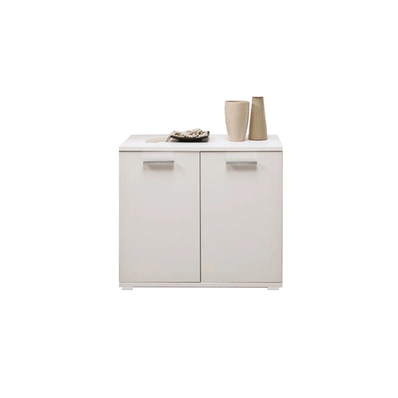Mobile multiuso Bianco Frassinato in legno nobilitato L.90xH.80xP.45 cm