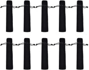 Etui per Penna con Flanel Nero - Protezione per Penna - Ideale per Regali - Dimensioni 17,5 x 3,5 x 0,2 cm - Pennentas