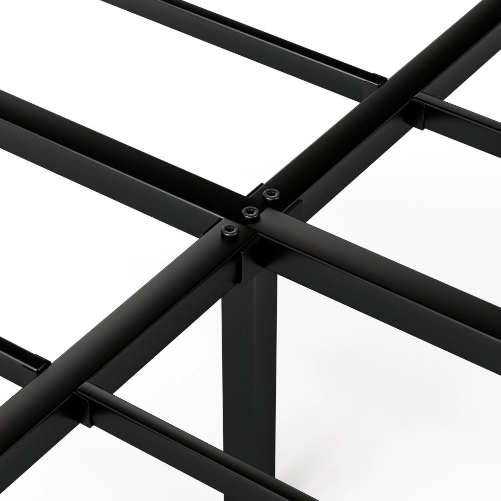 Letto Metallo Sospeso con LED ¨C MINIMAL ¨C 160x200 Nero