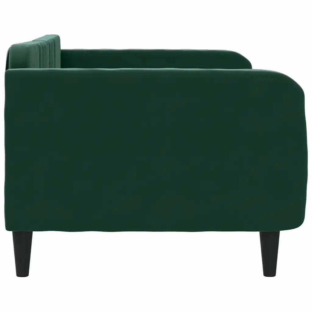 Letto da Giorno Verde Scuro 90x200 cm in Velluto 354088
