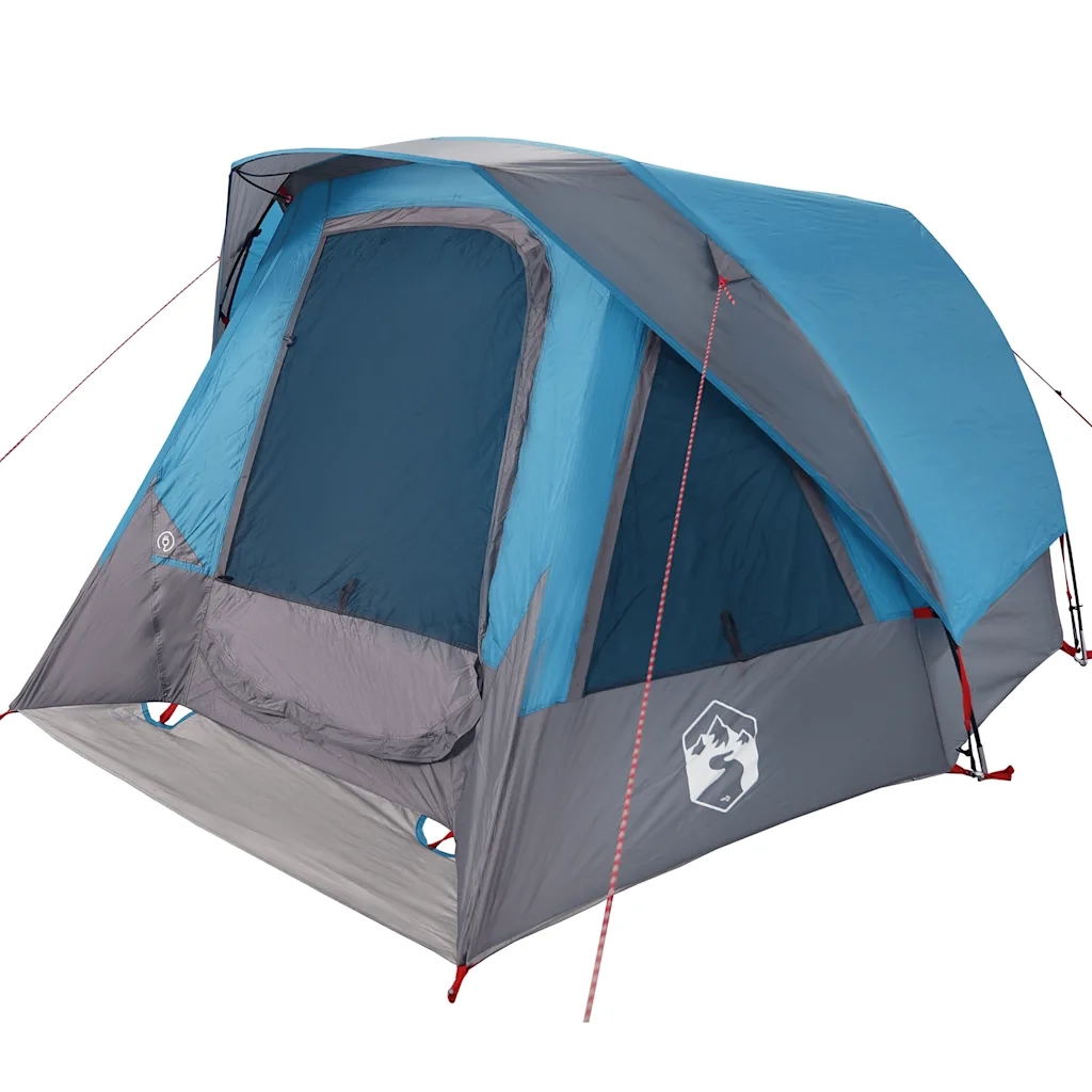 Tenda Familiare Cabina per 6 Persone Blu Impermeabile 4100668