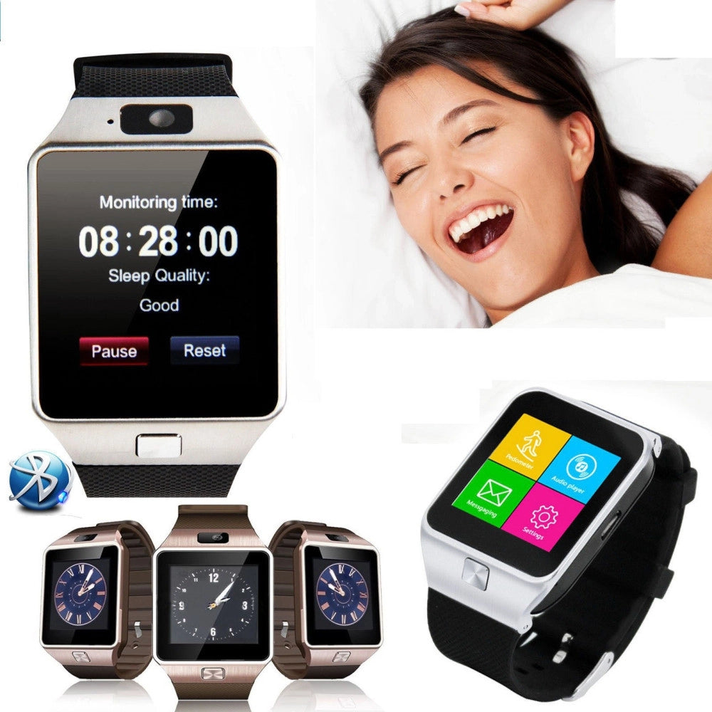 Trade Shop - Bluetooth Smart Watch Phone Fotocamera Sim Card Per Android Ios Nuovo Telefono -