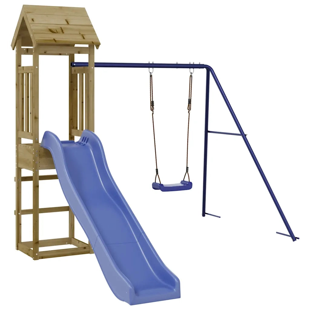 Set da Gioco da Esterno in Legno di Pino Impregnato CFW6282526