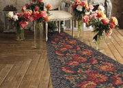 Tappeto Passatoia In Tessuto Jacquard Linea Emozioni Disegno Dalia Rosso - 57x50 - Rosso