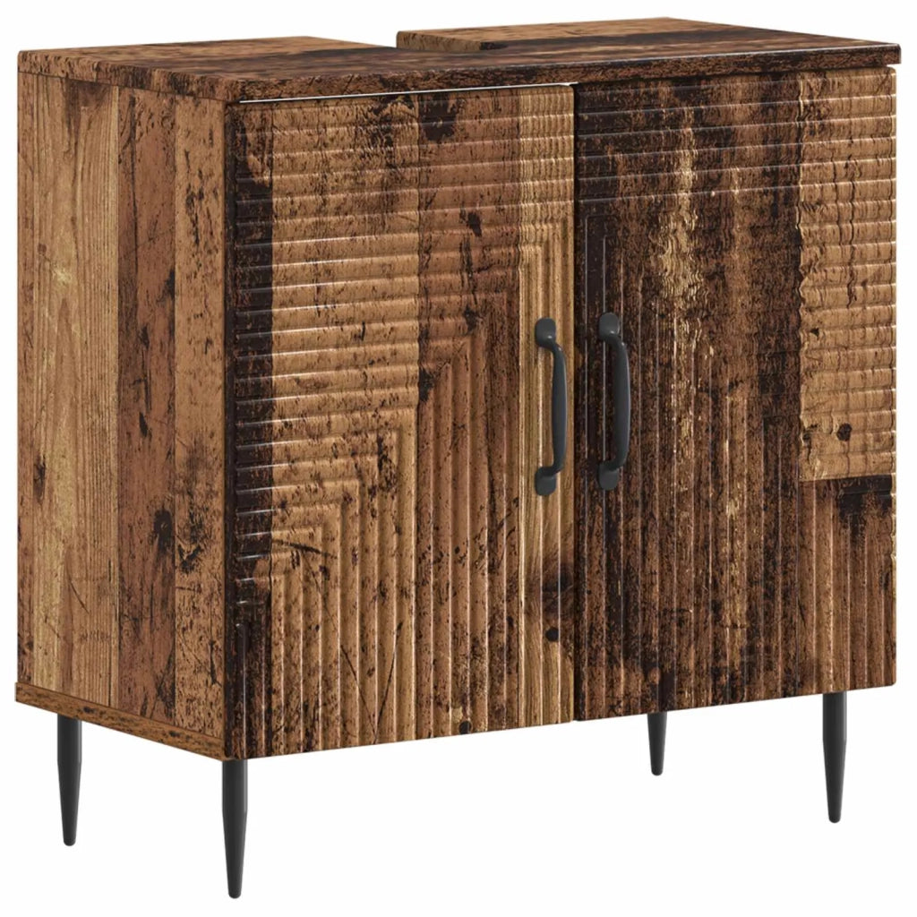 Set di armadietti da bagno in 3 pezzi HAARLEM Legno antico 3417457