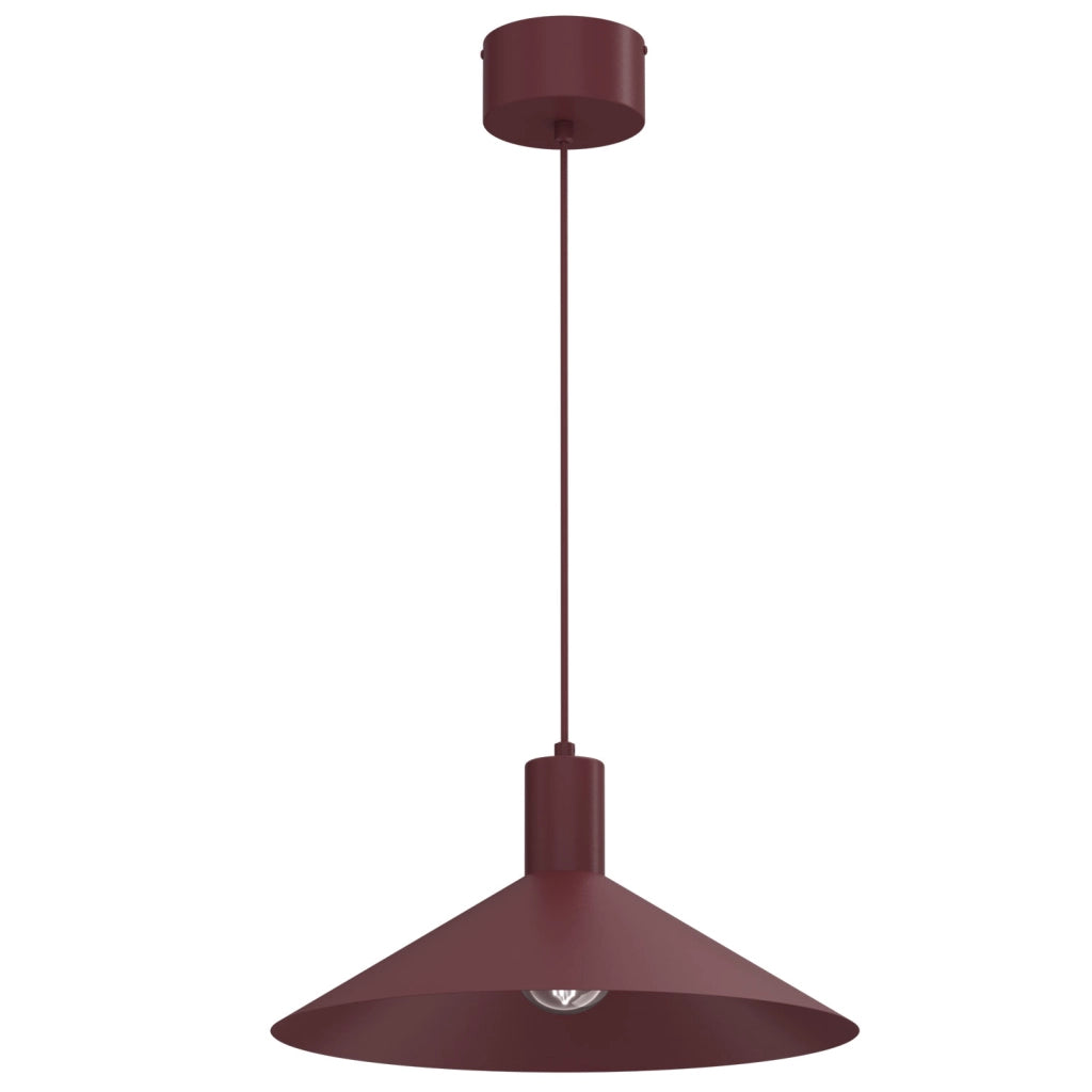 Lampada sospesa conica bordò 1xE27 40 cm Nox