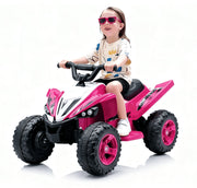 Quad Elettrico per Bambini 12V con Luci LED Clacson e Musica ATV a Batteria Ricaricabile