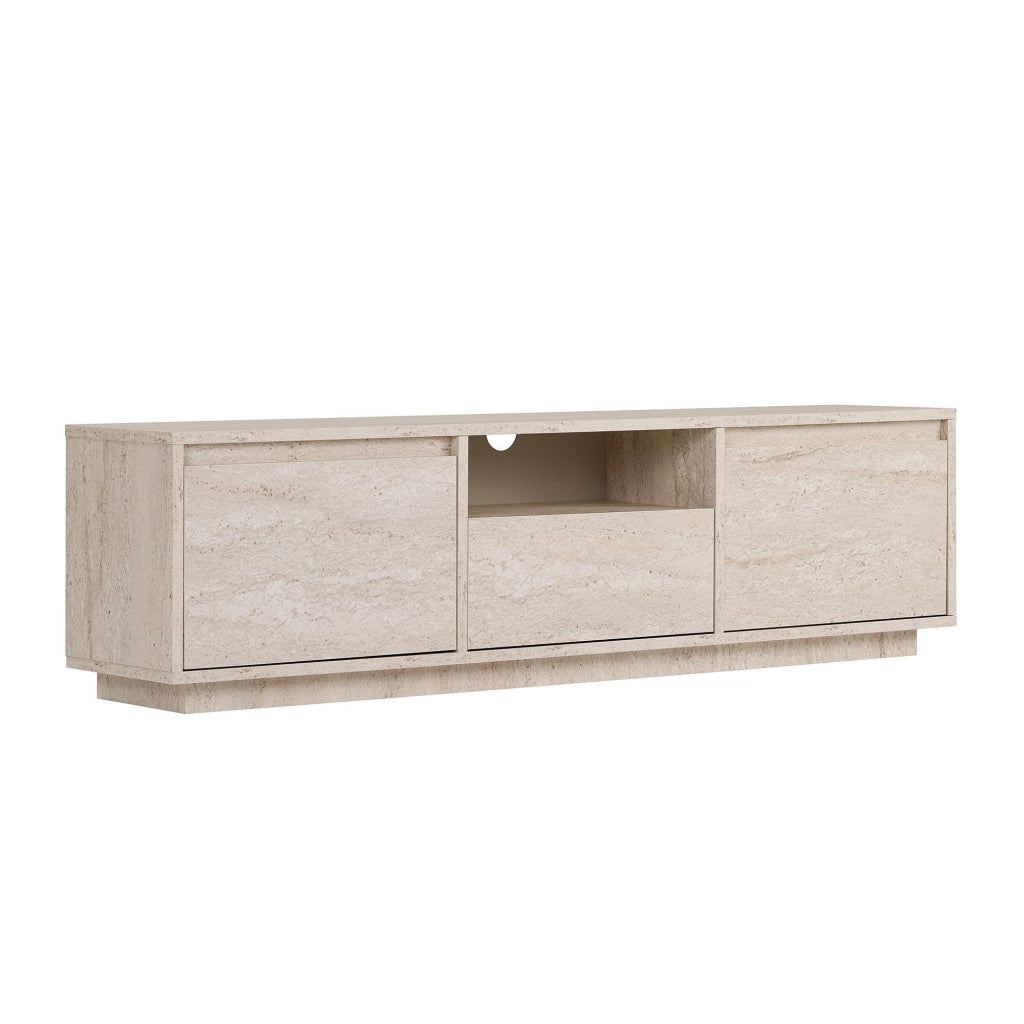 Porta TV in legno "Sentinel" - 160 x 30 x 42 cm - Travertino