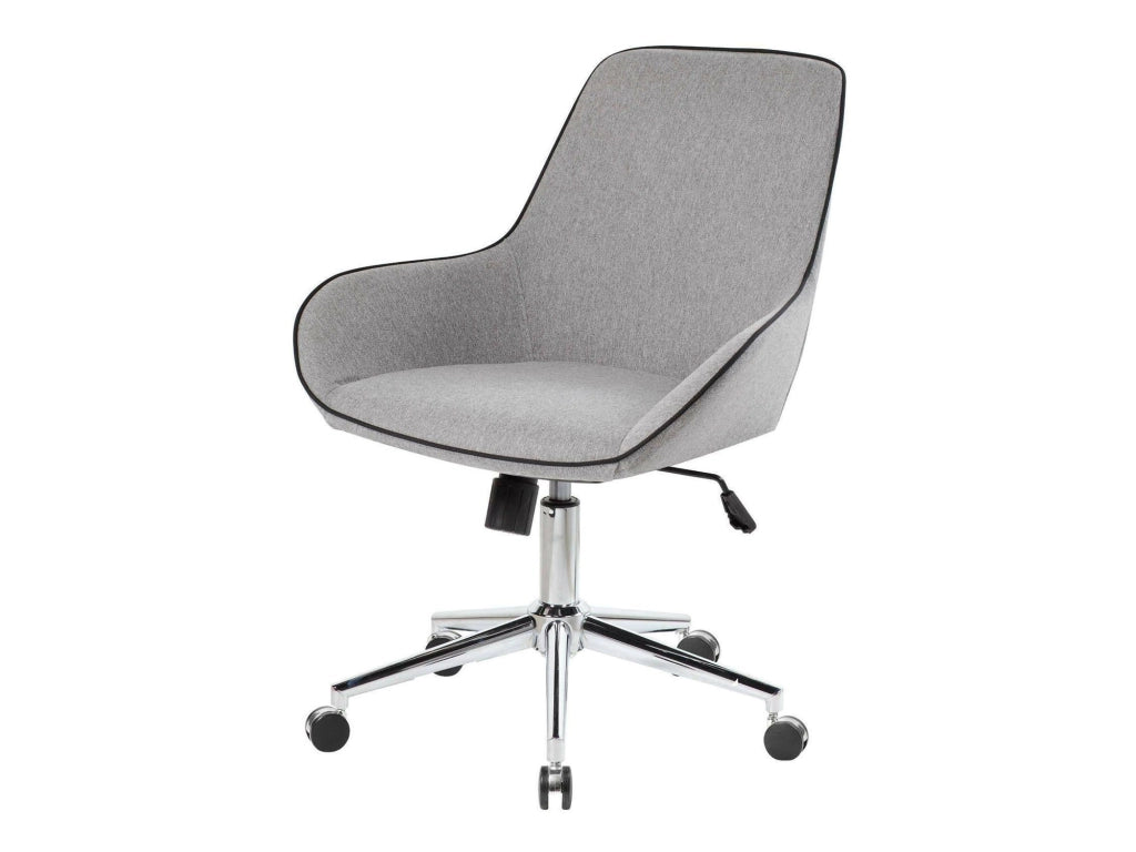 Sedia da ufficio Luminosa, Poltrona operativa con ruote, Seduta ergonomica da ufficio, 66x59h98 cm, Grigio