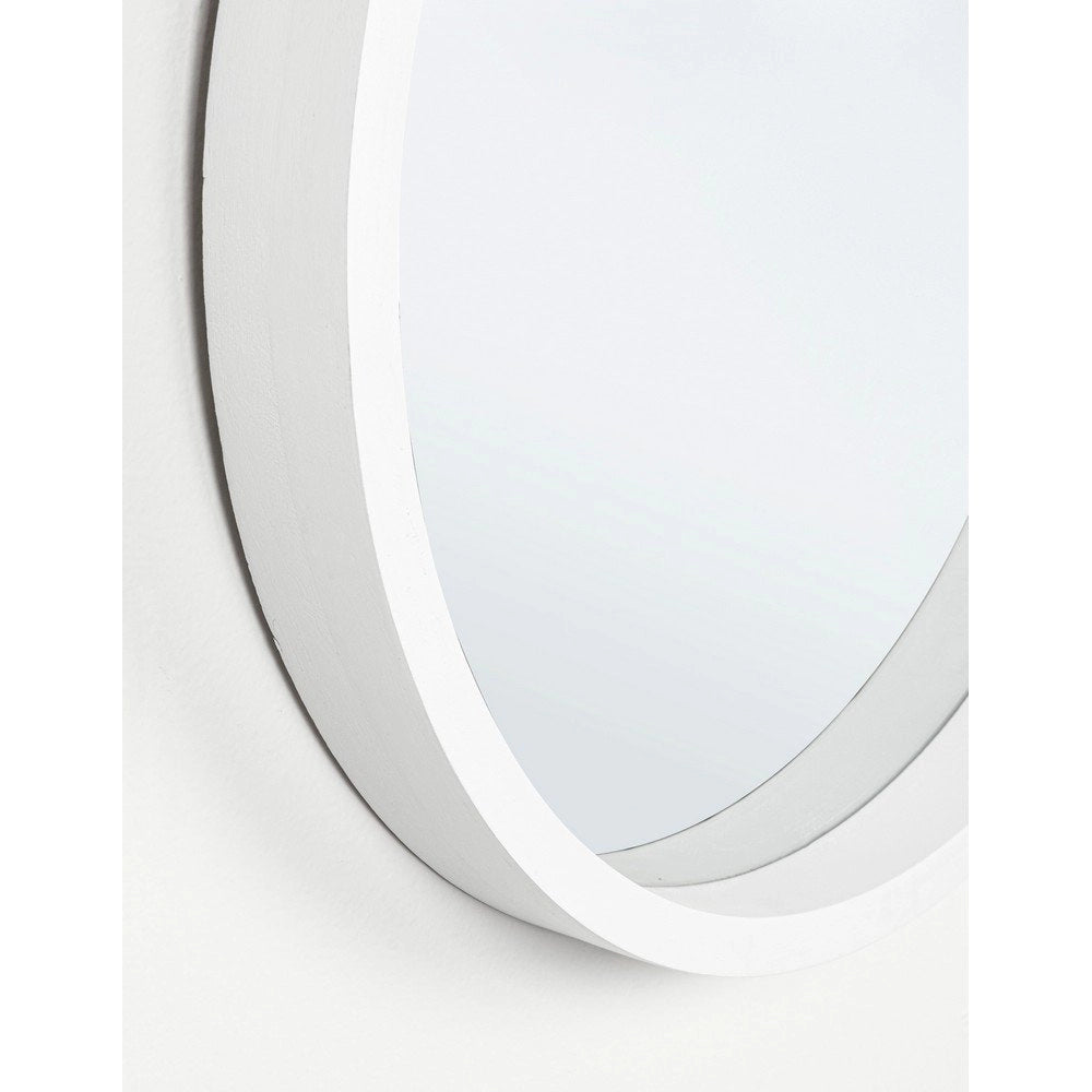 Specchio Rotondo Bianco Moderno da Parete 52 cm - YOUNG