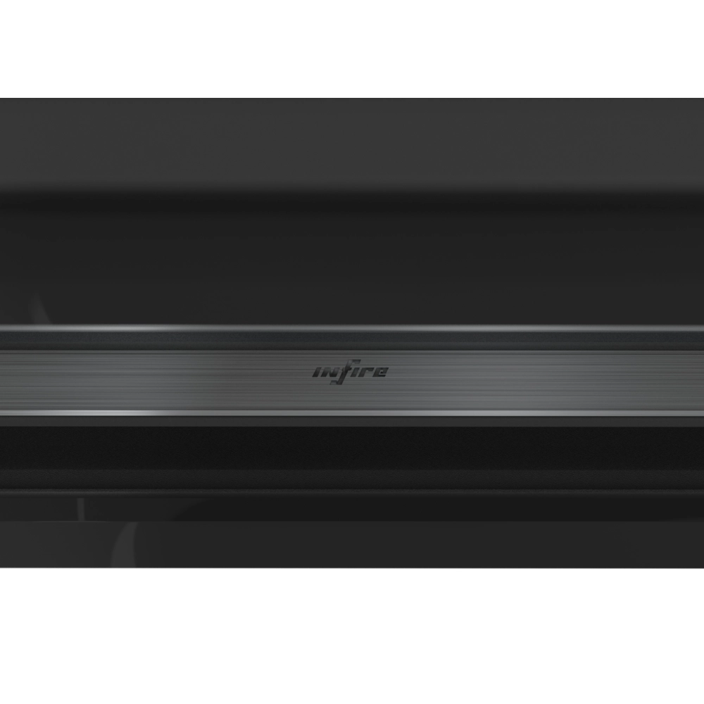 Caminetto a Bioetanolo Frame 1500 SimpleFire da incasso con Vetro - Nero Opaco