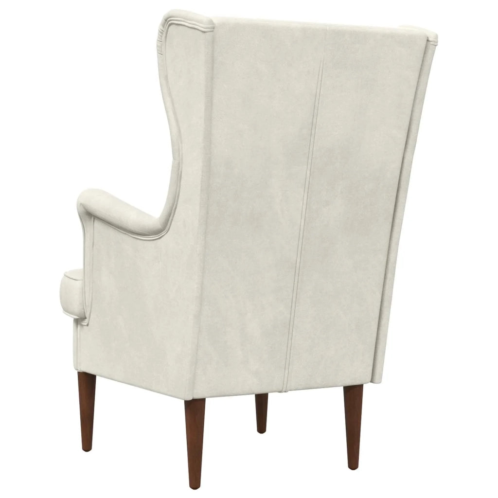 Poltrona Crema Velluto