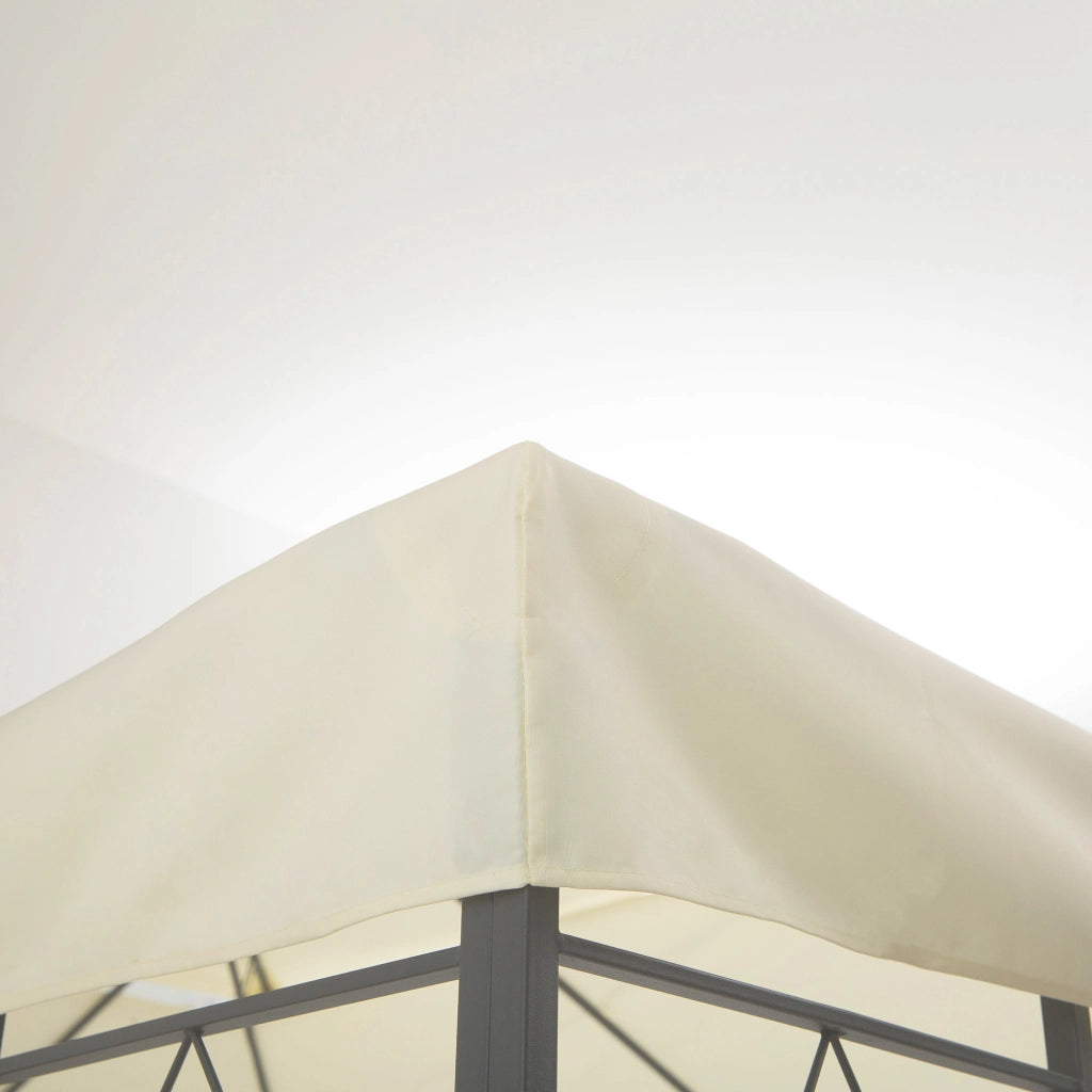Telo di ricambio per gazebo 3x4 m in poliestere colore bianco crema
