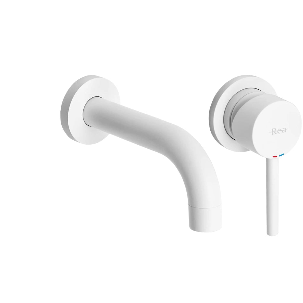 Rubinetto Da Incasso Rea Lungo White Mat + Box