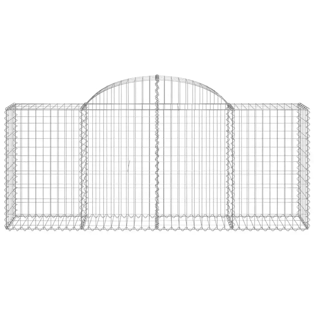 Cesti Gabbioni ad Arco 20 pz 200x50x80/100 cm Ferro Zincato 3146314