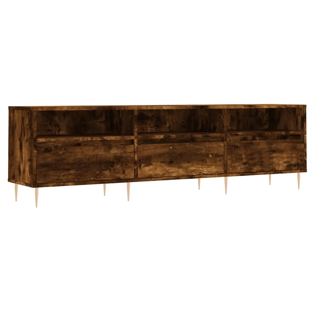 Mobile TV | Armadietto TV | Mobile Porta TV Rovere Fumo 150x30x44,5 cm in Legno Multistrato