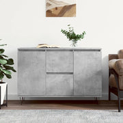 Credenza Grigio Cemento 101,5x35x70 cm in Legno Multistrato 827208