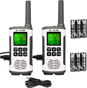 Radiotrasmettitore 16 canali PMR 446 con microfono VOX, torcia e caricatore USB, kit di emergenza (1 set)