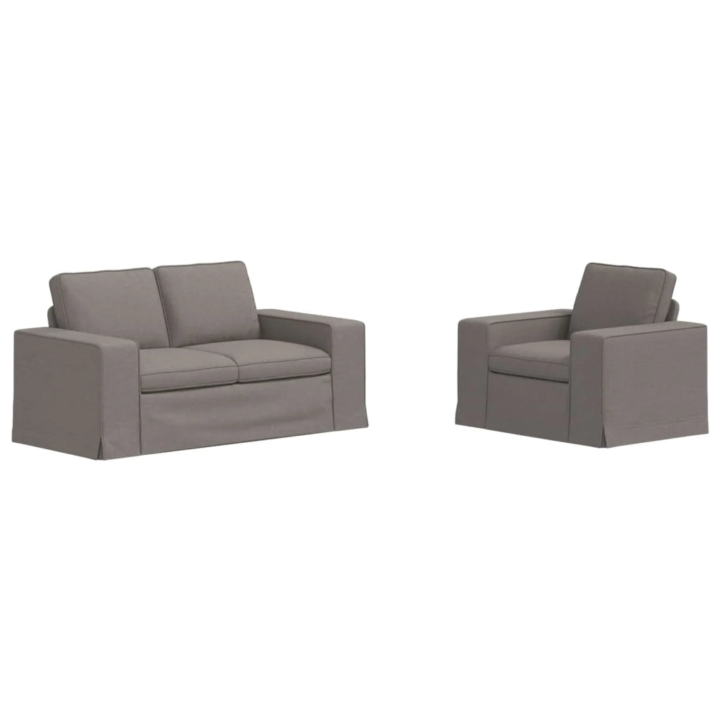 Divano 2 pcs Talpa 182 x 80 x 82 cm Tessuto