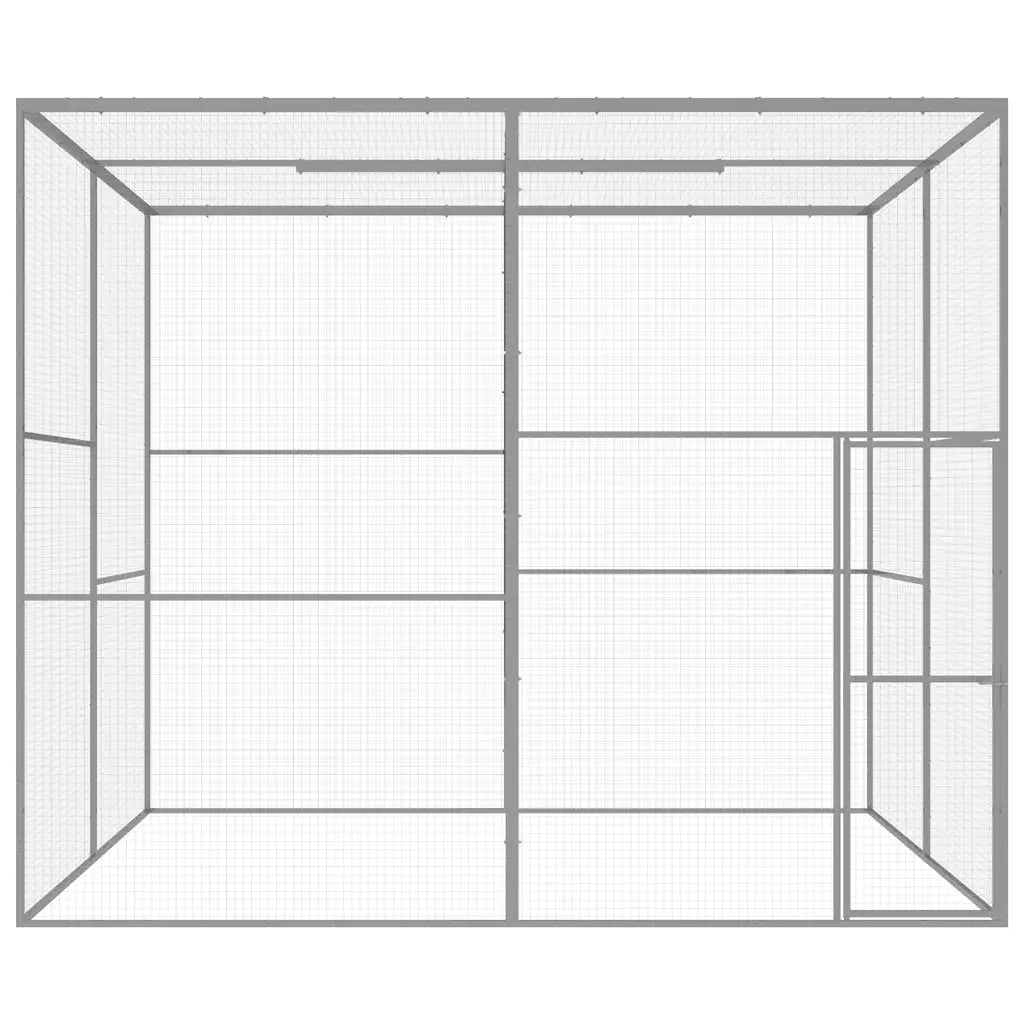Gabbia per Gatti 3x3x2,5 m in Acciaio Zincatocod mxl 105207