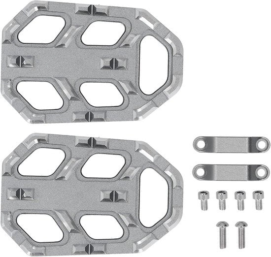 Supporto Pedale in Alluminio - Largo Supporto Pedale - Supporto Pedale Antiscivolo - Compatibile con NC750X/NC750S/CB500X - Alta Qualità - Stile Moderno - Supporti Pedali per Motocicletta