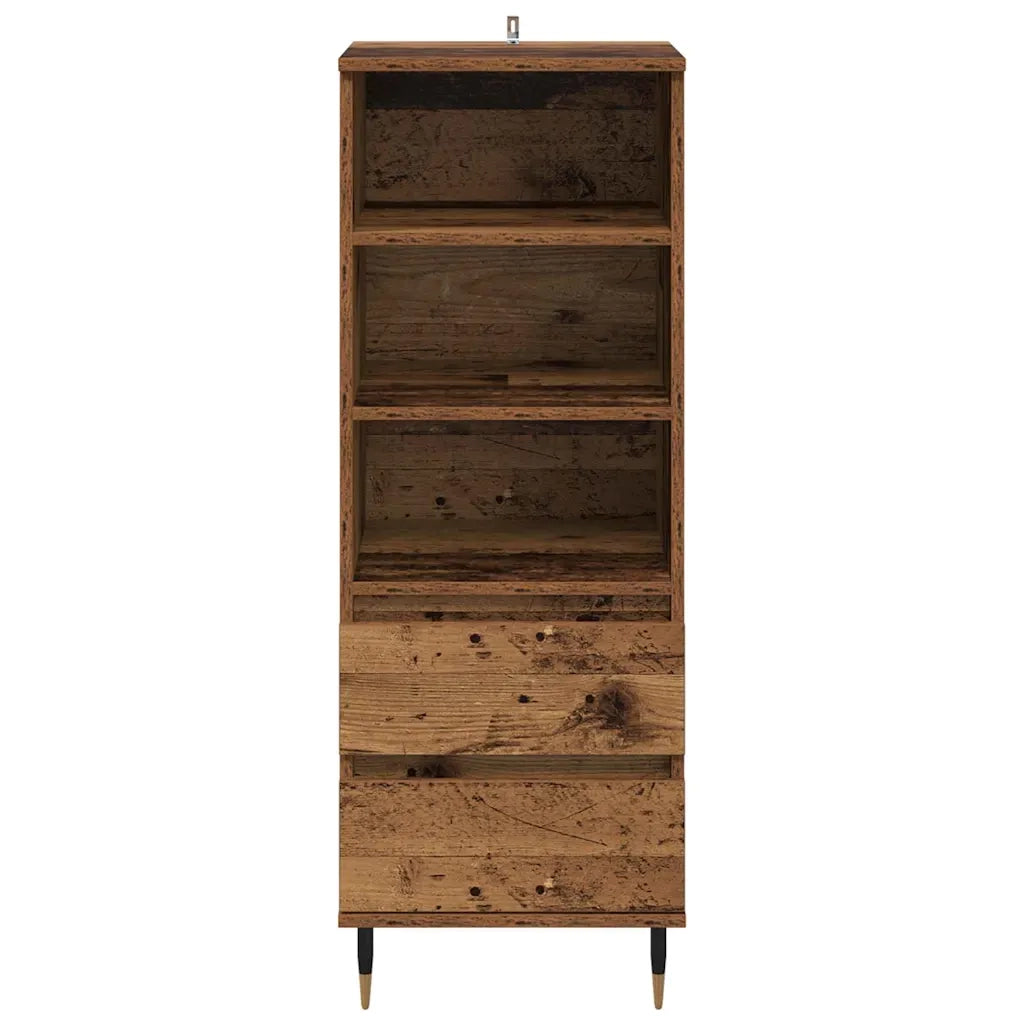 Credenza | Madia | Buffet da pranzo | Armadio da pranzo Legno vecchio 40 x 36 x 110 cm Legno multistrato