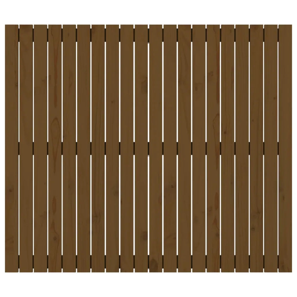 Testiera da Parete Ambra 127,5x3x110 cm Legno Massello di Pino