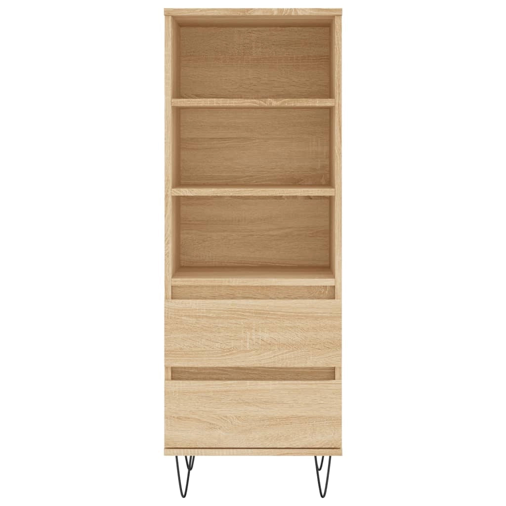 Buffet credenza cassettiera armadio mobile contenitore organizer cucina soggiorno salotto rovere Sonoma alto 40 x 36 x 110 cm legno ingegnerizzato marrone 02_0034058