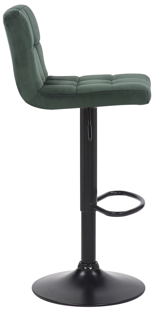 Set di 2 sgabelli bar Feni in velluto verde