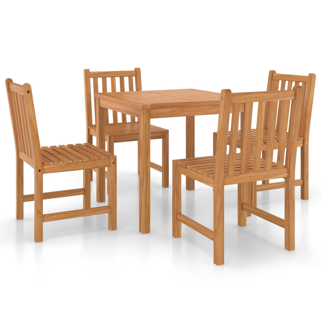 Set da pranzo da giardino 5 pz 80x80 cm in legno massello di teak 3059922