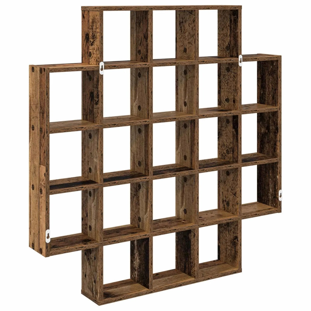 Scaffale da parete Legno antico 100 x 13 x 100 cm 8012250