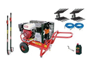 Kit raccolta olive per 2 operatori Lisam Hobby con motocompressore Honda 2 abbacchiatori