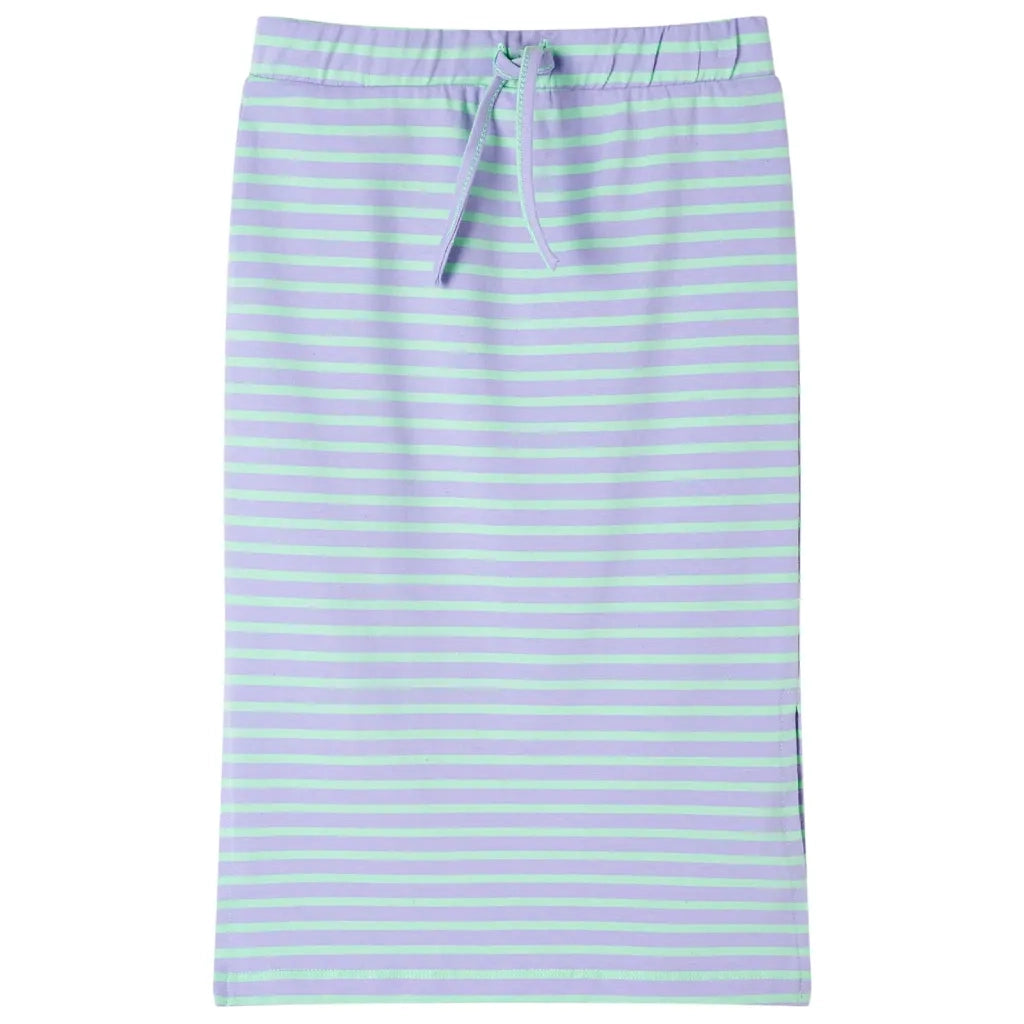 Gonna Dritta da Bambina a Righe Menta Brillante 140cod mxl 133156