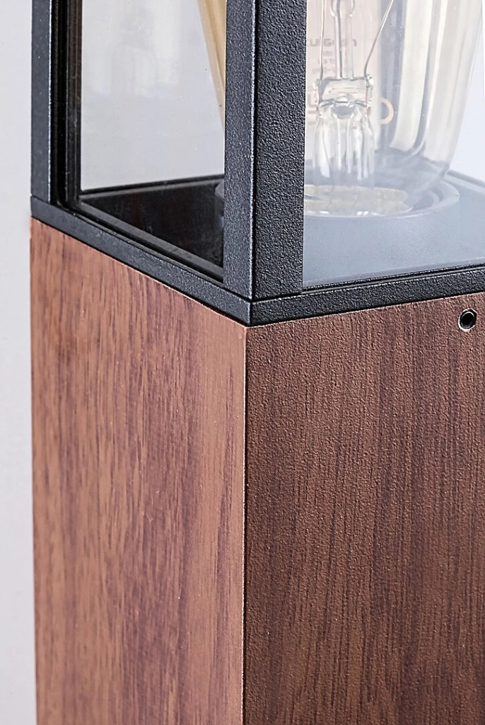 Lampada giardino paletto Wales rovere E27 IP44 Rabalux