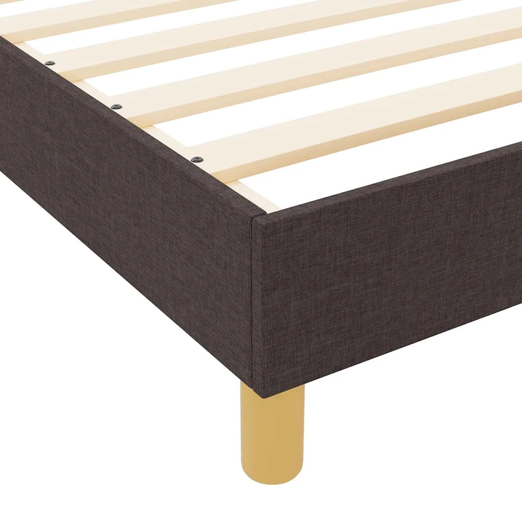 Struttura del letto Marrone scuro 80 x 200 cm Tessuto 3344763