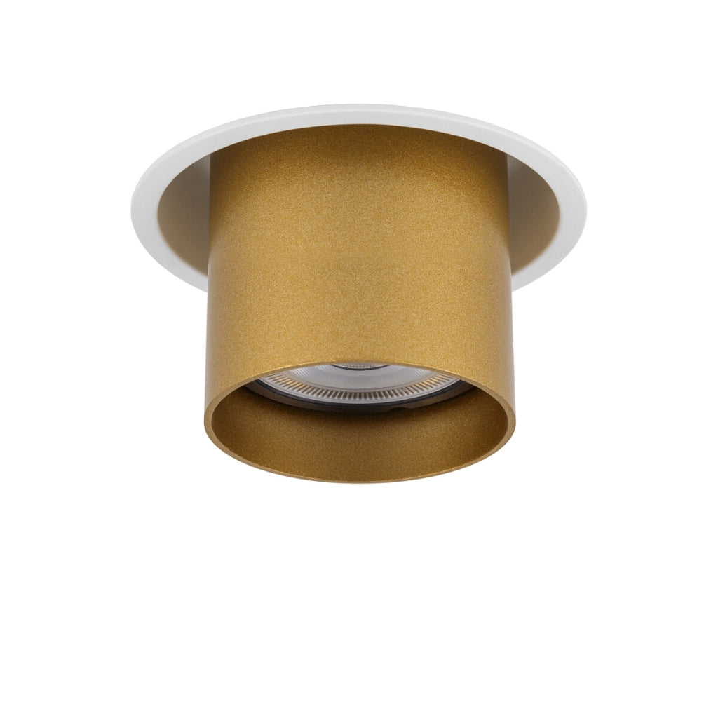 Faretto incasso tondo oro satinato Mono Slide GU10