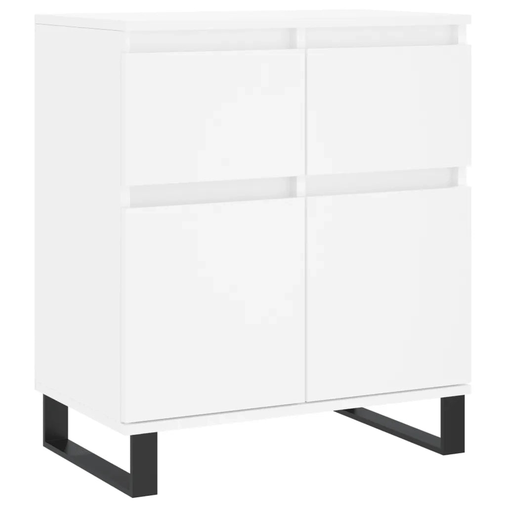 Credenza-Buffet-Armadio da cucina Bianca 60x35x70 cm in Legno Multistrato 170743