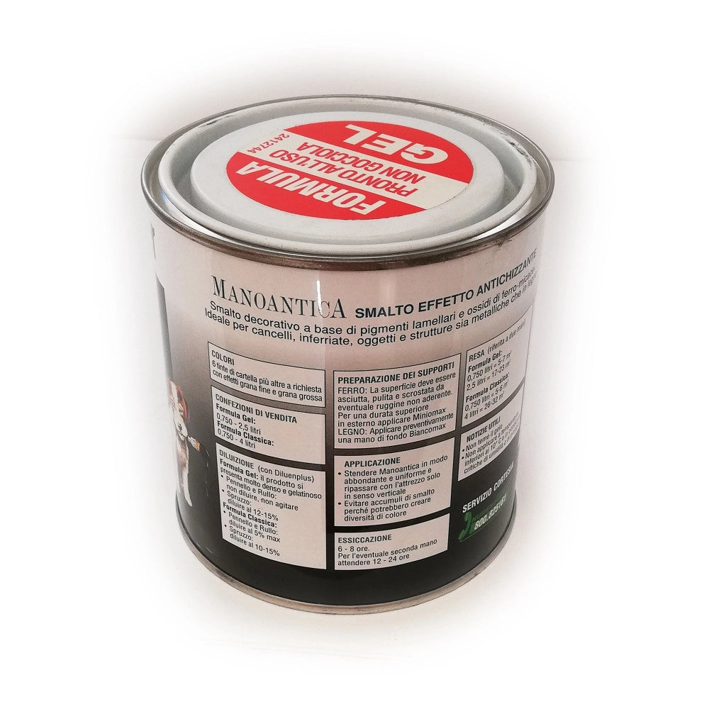 Manoantica blu nordico 750ml smalto ferro micaceo