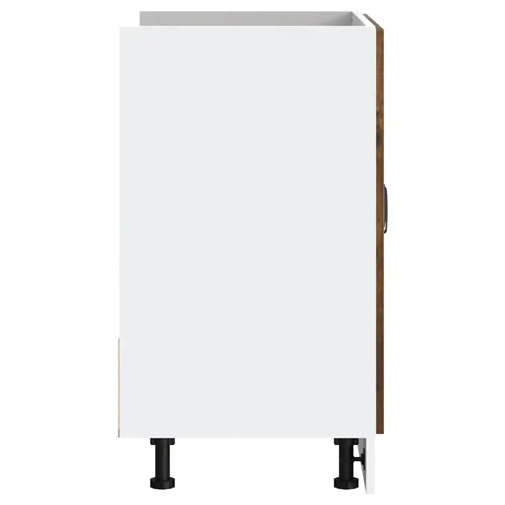 Pensile da cucina | Mobile base lavello Kalmar Rovere Fumo 80x46x81,5 cm Truciolato